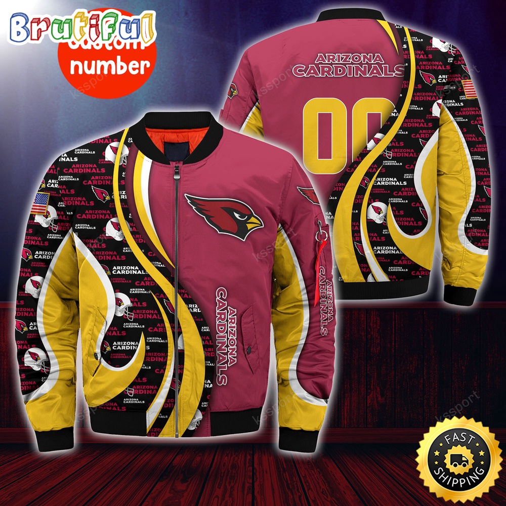 Sportswearmerch Arizona Cardinals NFL Personalized Bomber Jacket For Fan