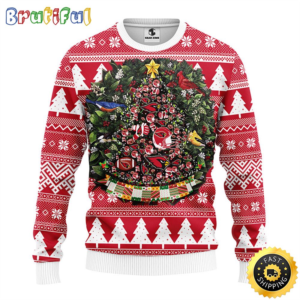 Sportswearmerch Arizona Cardinals NFL Personalized Christmas Sweater For Fan