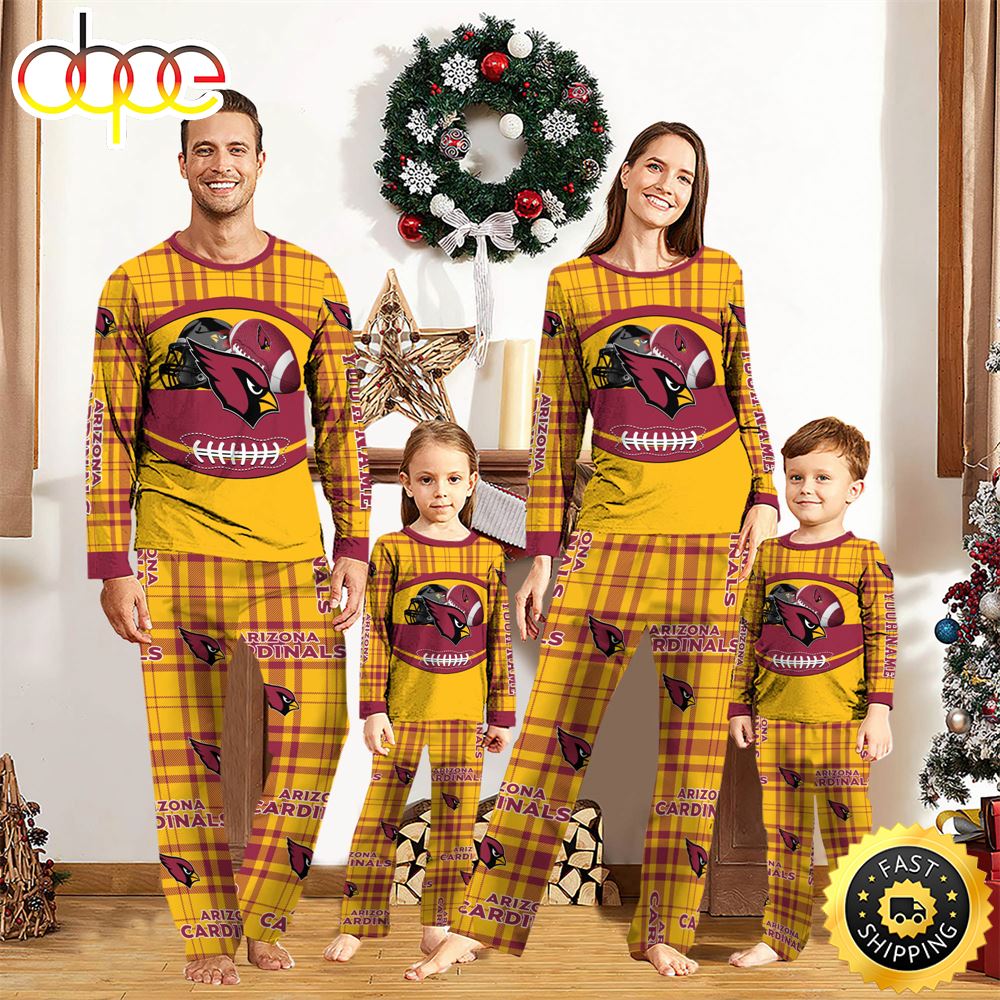 Sportswearmerch Arizona Cardinals NFL Personalized Pajamas Family For Fan
