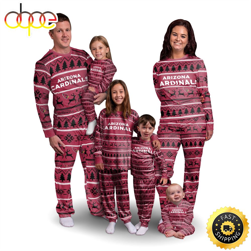 Sportswearmerch Arizona Cardinals NFL Personalized Pajamas Family For Fan