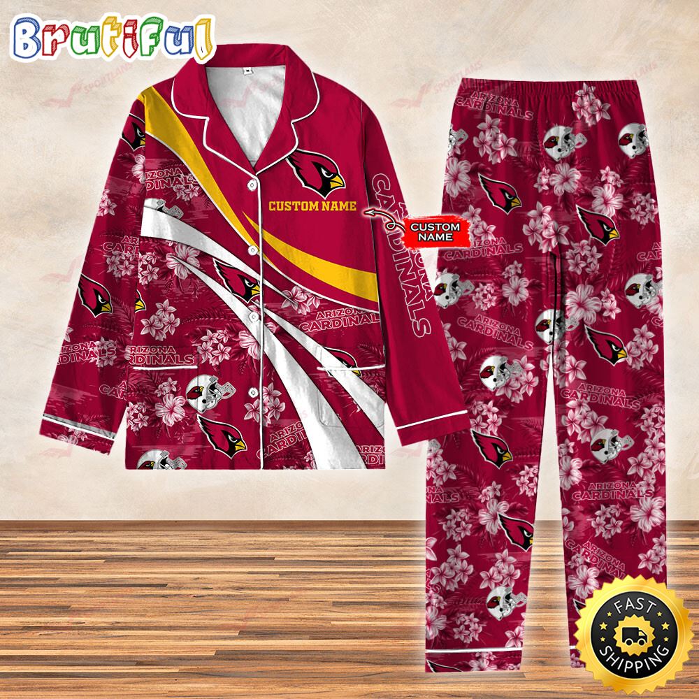 Sportswearmerch Arizona Cardinals NFL Personalized Pajamas Set For Fan