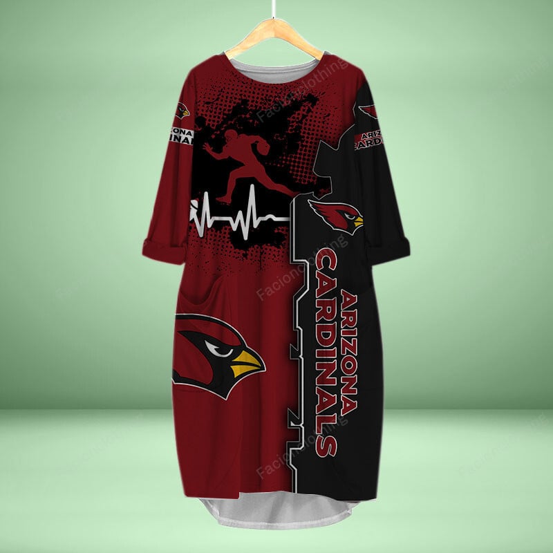 Sportswearmerch Arizona Cardinals NFL Personalized Pocket Dress For Fan