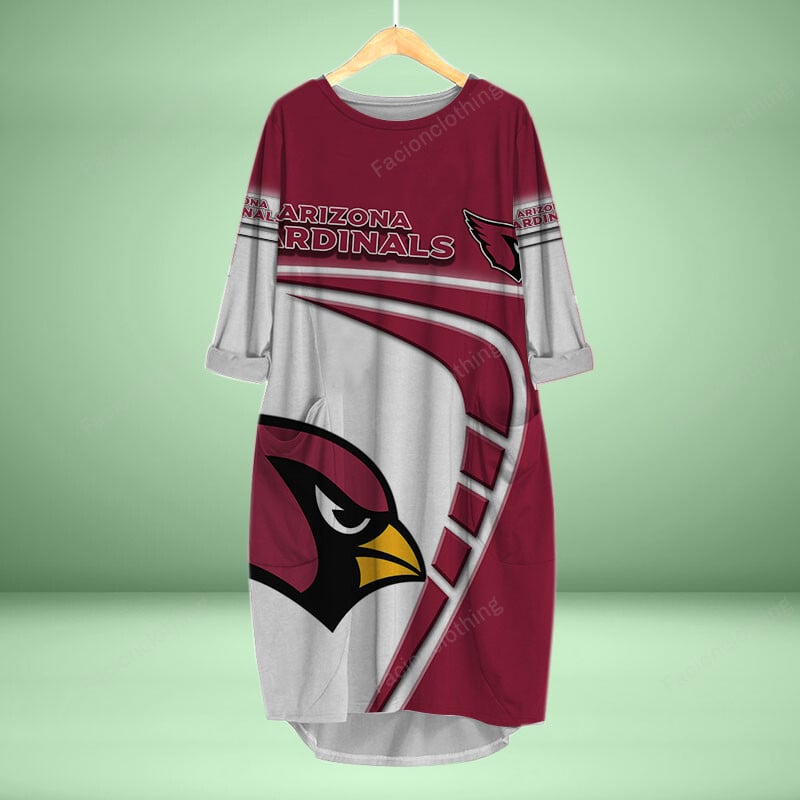 Sportswearmerch Arizona Cardinals NFL Personalized Pocket Dress For Fan