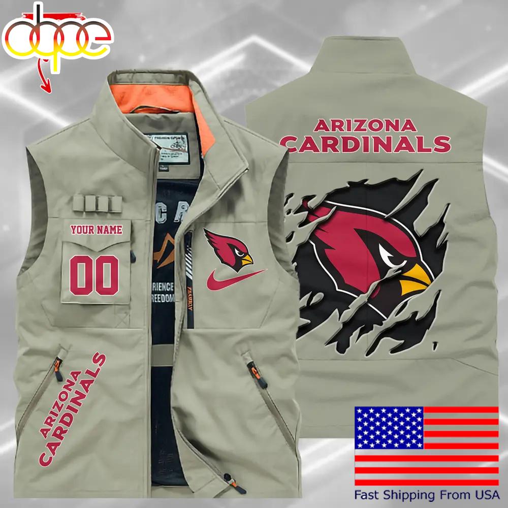 Sportswearmerch Arizona Cardinals NFL Personalized Pocket Vest For Fan
