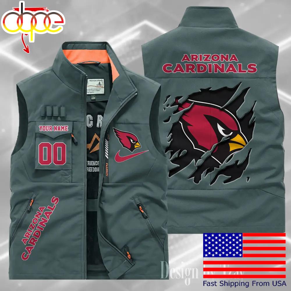 Sportswearmerch Arizona Cardinals NFL Personalized Pocket Vest For Fan