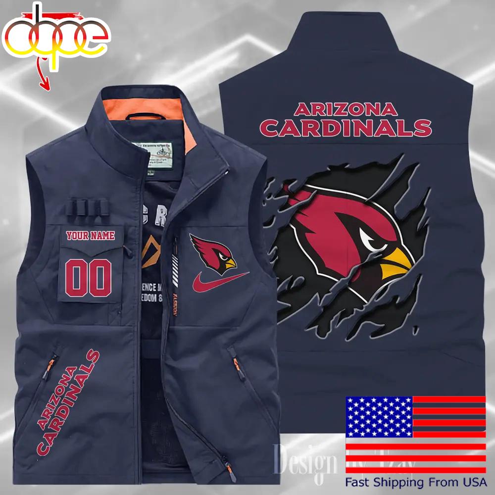 Sportswearmerch Arizona Cardinals NFL Personalized Pocket Vest For Fan