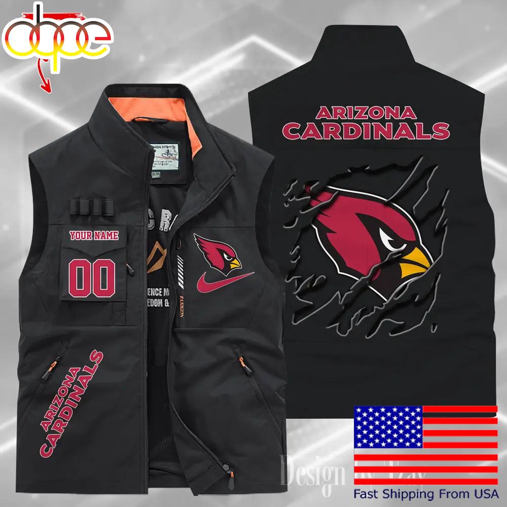 Sportswearmerch Arizona Cardinals NFL Personalized Pocket Vest For Fan