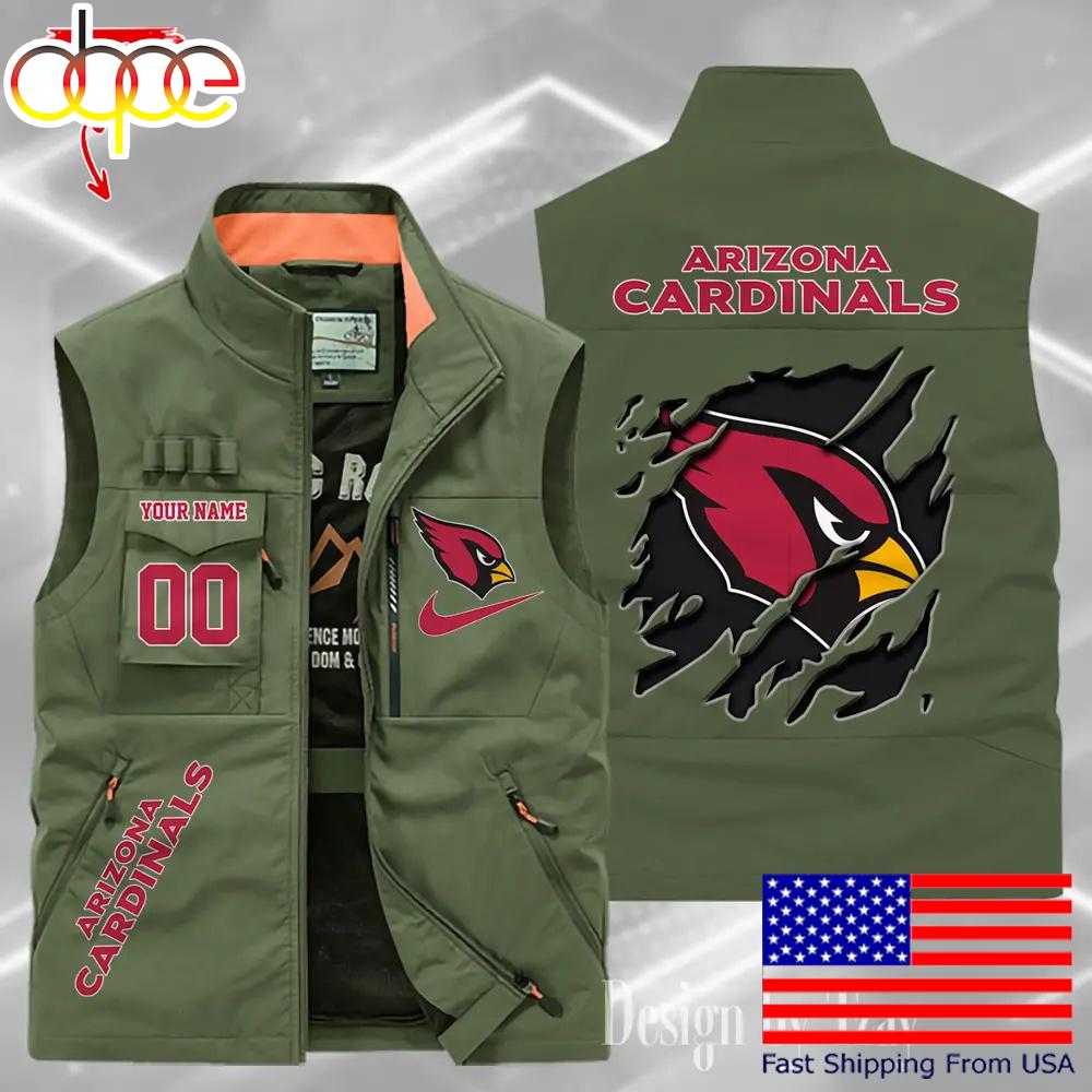 Sportswearmerch Arizona Cardinals NFL Personalized Pocket Vest For Fan