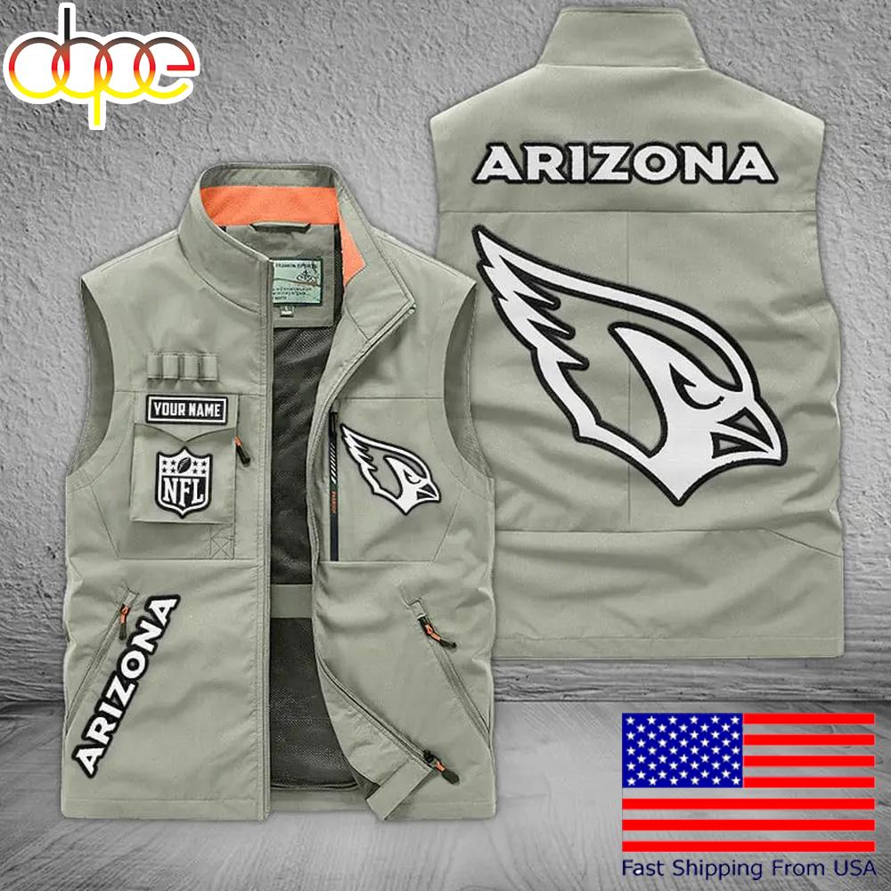 Sportswearmerch Arizona Cardinals NFL Personalized Pocket Vest For Fans For Fan