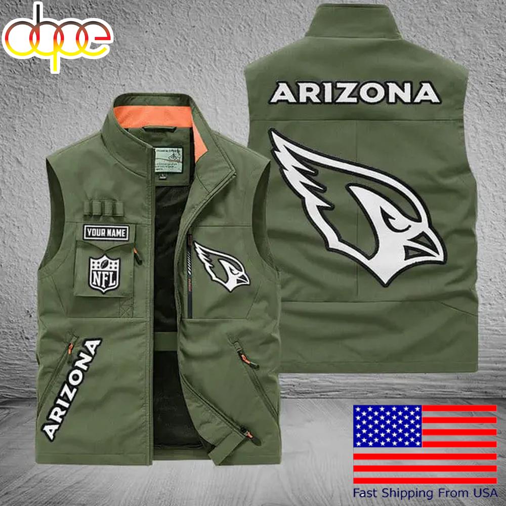Sportswearmerch Arizona Cardinals NFL Personalized Pocket Vest For Fans For Fan