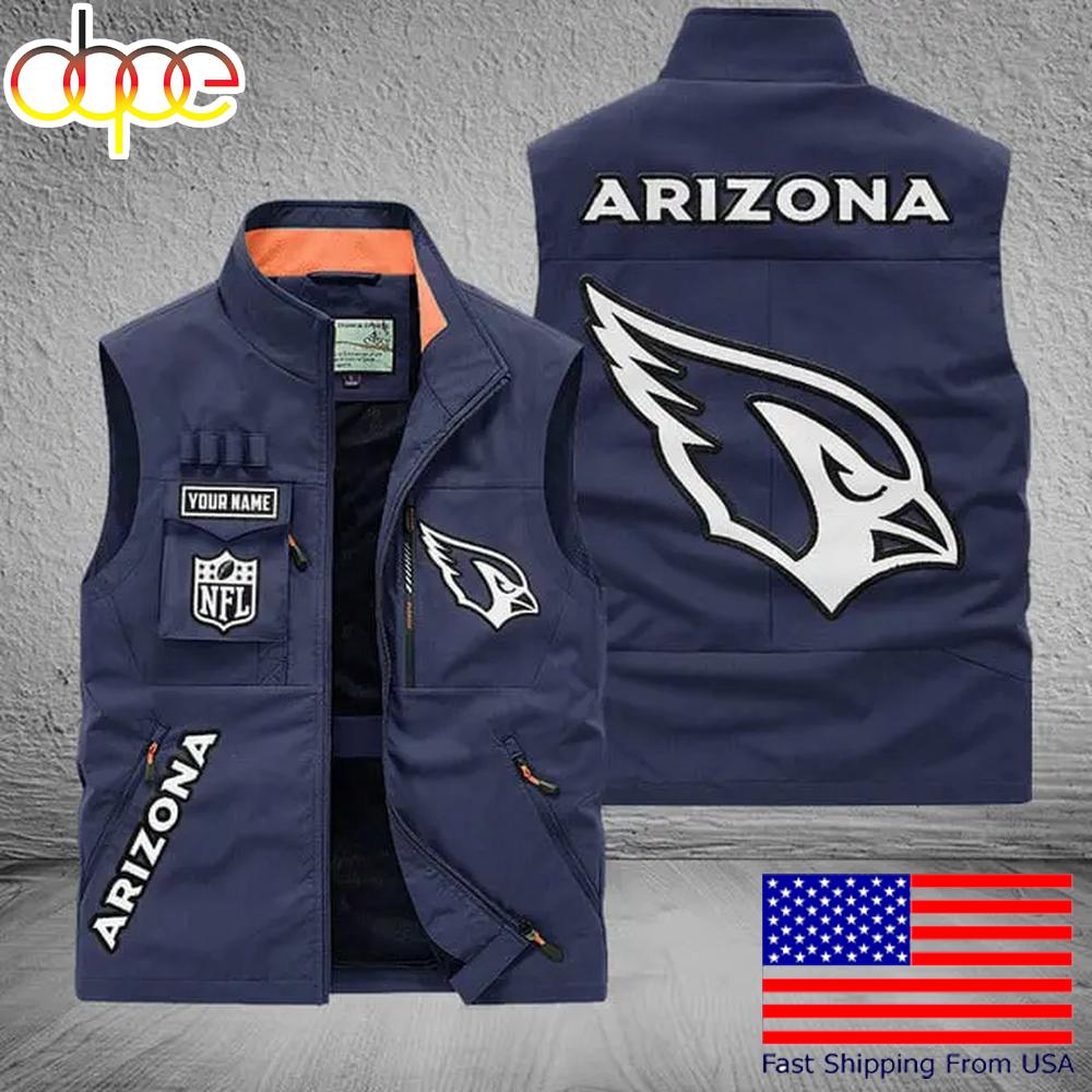 Sportswearmerch Arizona Cardinals NFL Personalized Pocket Vest For Fans For Fan