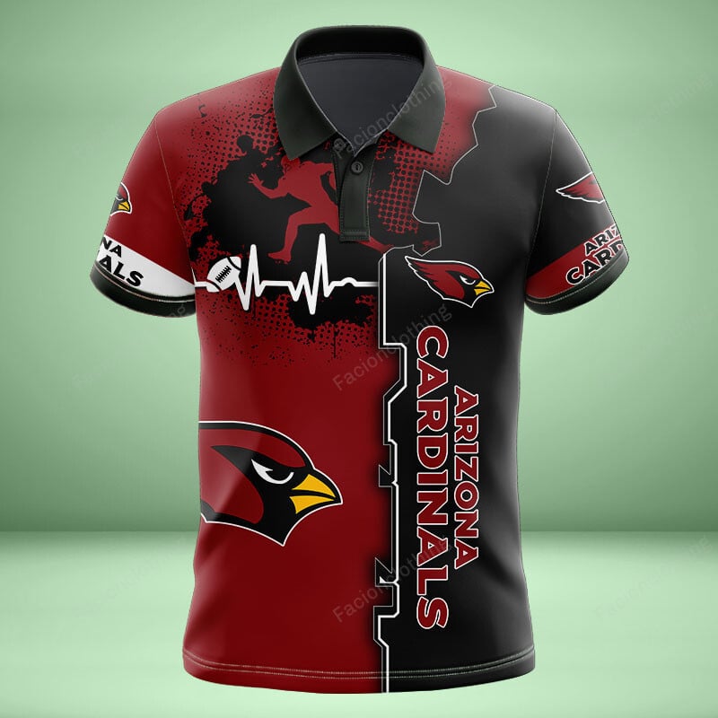 Sportswearmerch Arizona Cardinals NFL Personalized Polo Shirt For Fan
