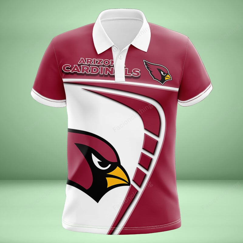 Sportswearmerch Arizona Cardinals NFL Personalized Polo Shirt For Fan