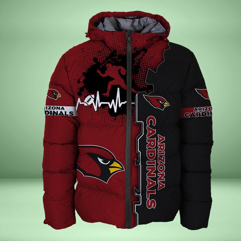 Sportswearmerch Arizona Cardinals NFL Personalized Puffer Jacket For Fan