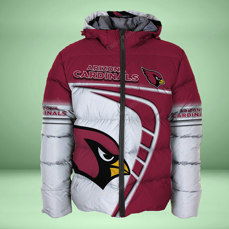Sportswearmerch Arizona Cardinals NFL Personalized Puffer Jacket For Fan