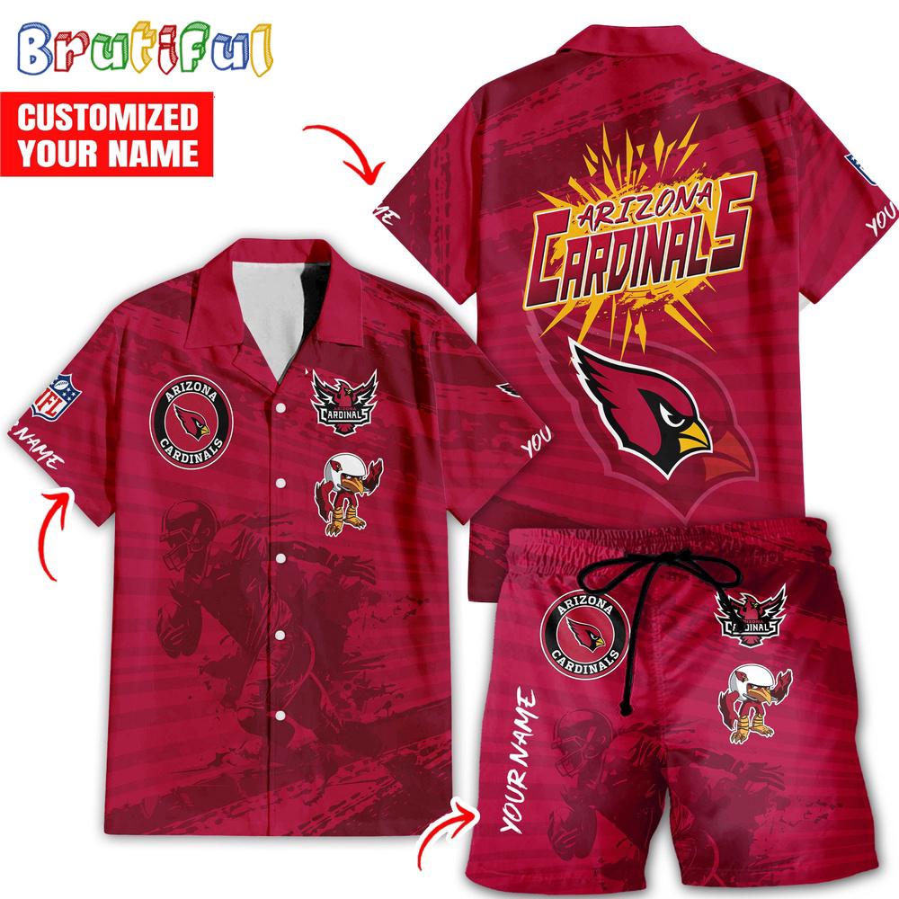 Sportswearmerch Arizona Cardinals NFL Personalized Set Short Set For Fan