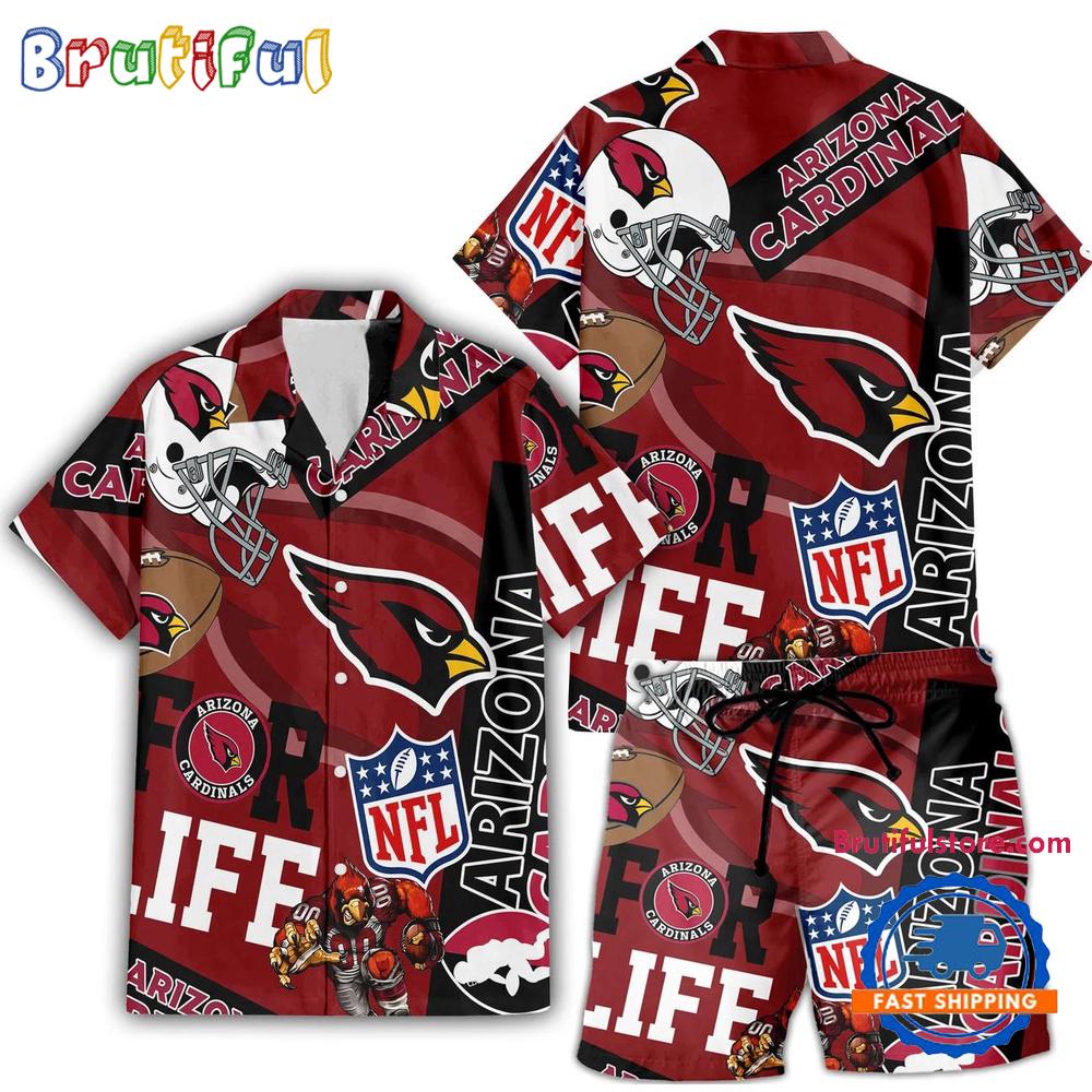 Sportswearmerch Arizona Cardinals NFL Personalized Set Short Set For Fan