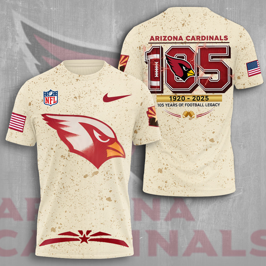 Sportswearmerch Arizona Cardinals NFL Personalized T-shirt For Fan