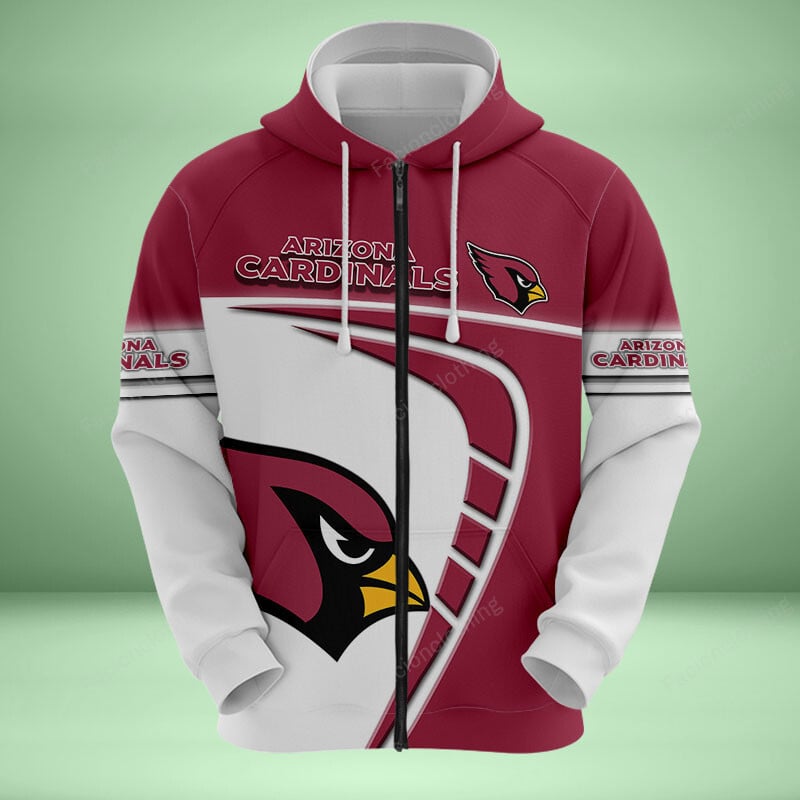 Sportswearmerch Arizona Cardinals NFL Personalized Zip Hoodie For Fan