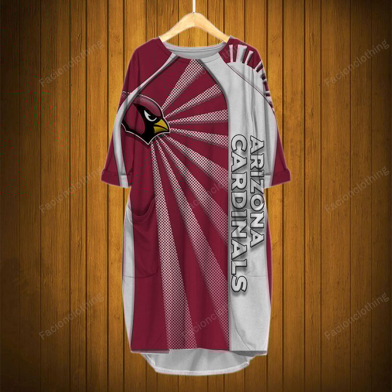 Sportswearmerch Arizona Cardinals NFL Pocket Dress Personalized For Fan