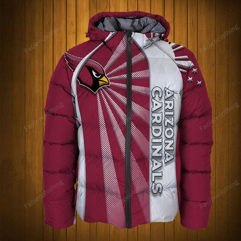 Sportswearmerch Arizona Cardinals NFL Puffer Jacket Personalized For Fan