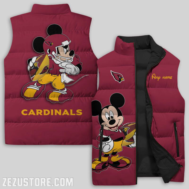 Sportswearmerch Arizona Cardinals NFL Sleeveless Puffer Jacket For Fans