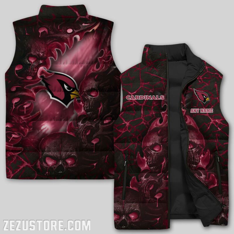 Sportswearmerch Arizona Cardinals NFL Sleeveless Puffer Jacket For Fans