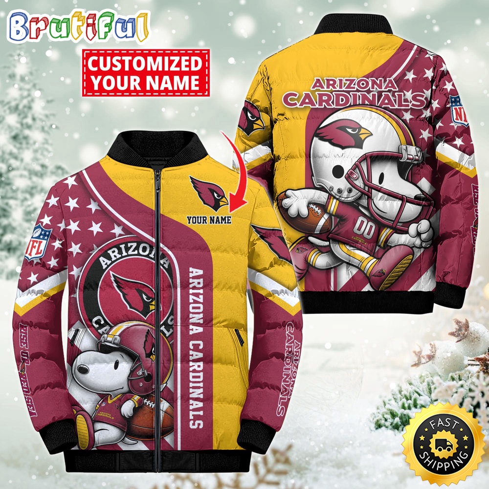 Sportswearmerch Arizona Cardinals NFL Snooby Puffer Jacket For Fan