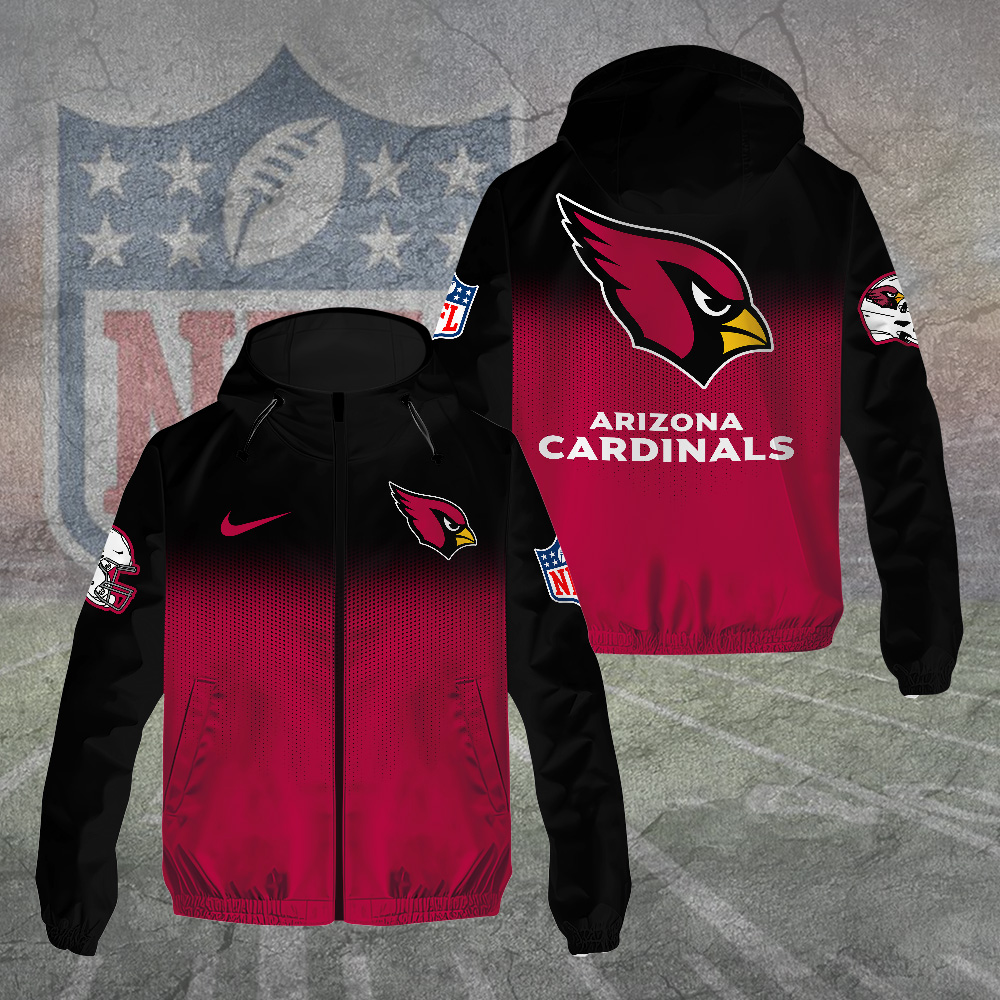 Sportswearmerch Arizona Cardinals NFL Windbreaker Jacket For Fan