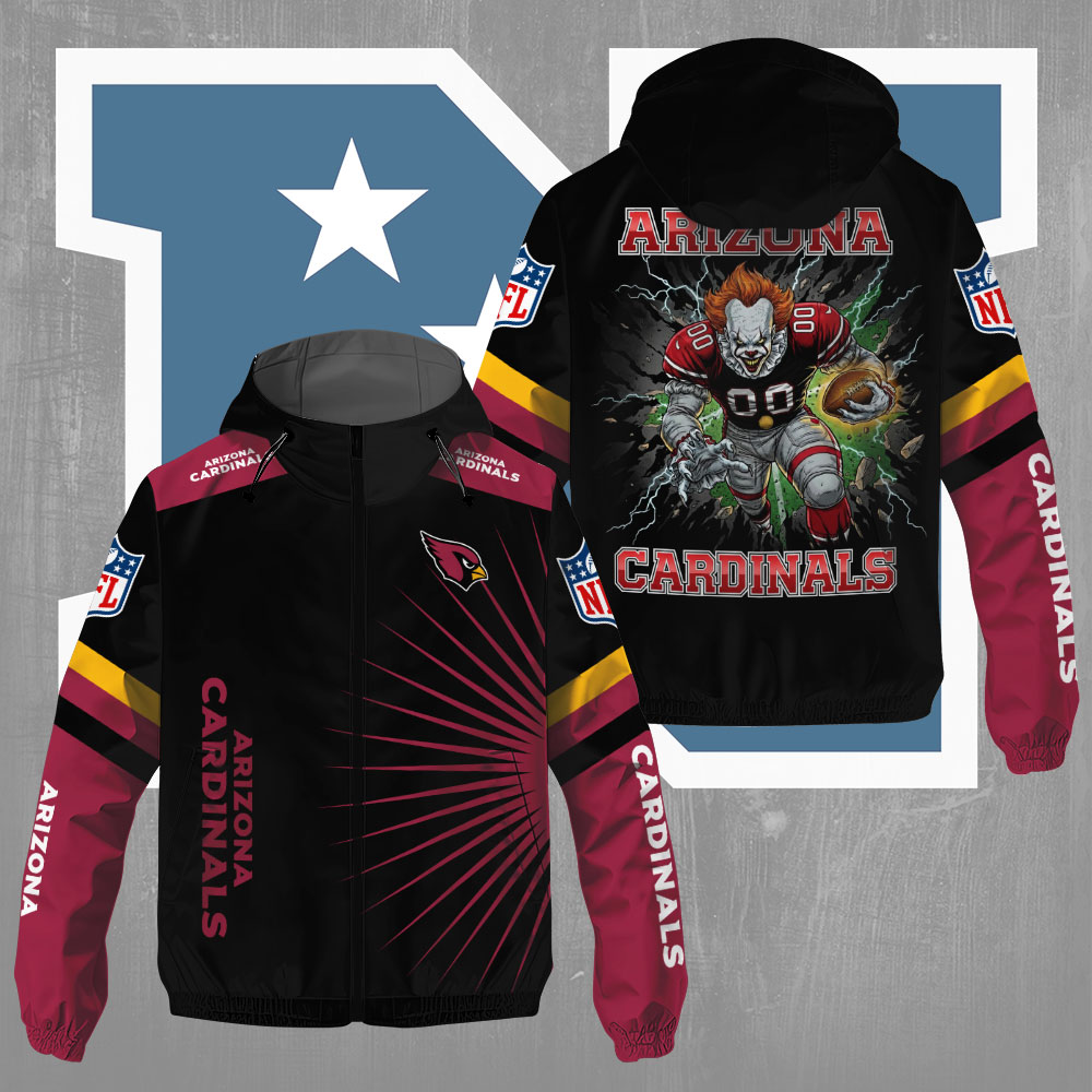 Sportswearmerch Arizona Cardinals NFL x Pennywise Windbreaker Jacket For Fan