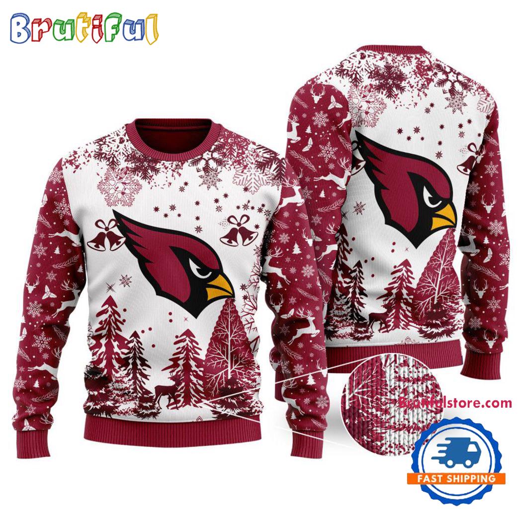 Sportswearmerch Arizona Cardinals NFL Xmas Tree Christmas Sweater For Fan