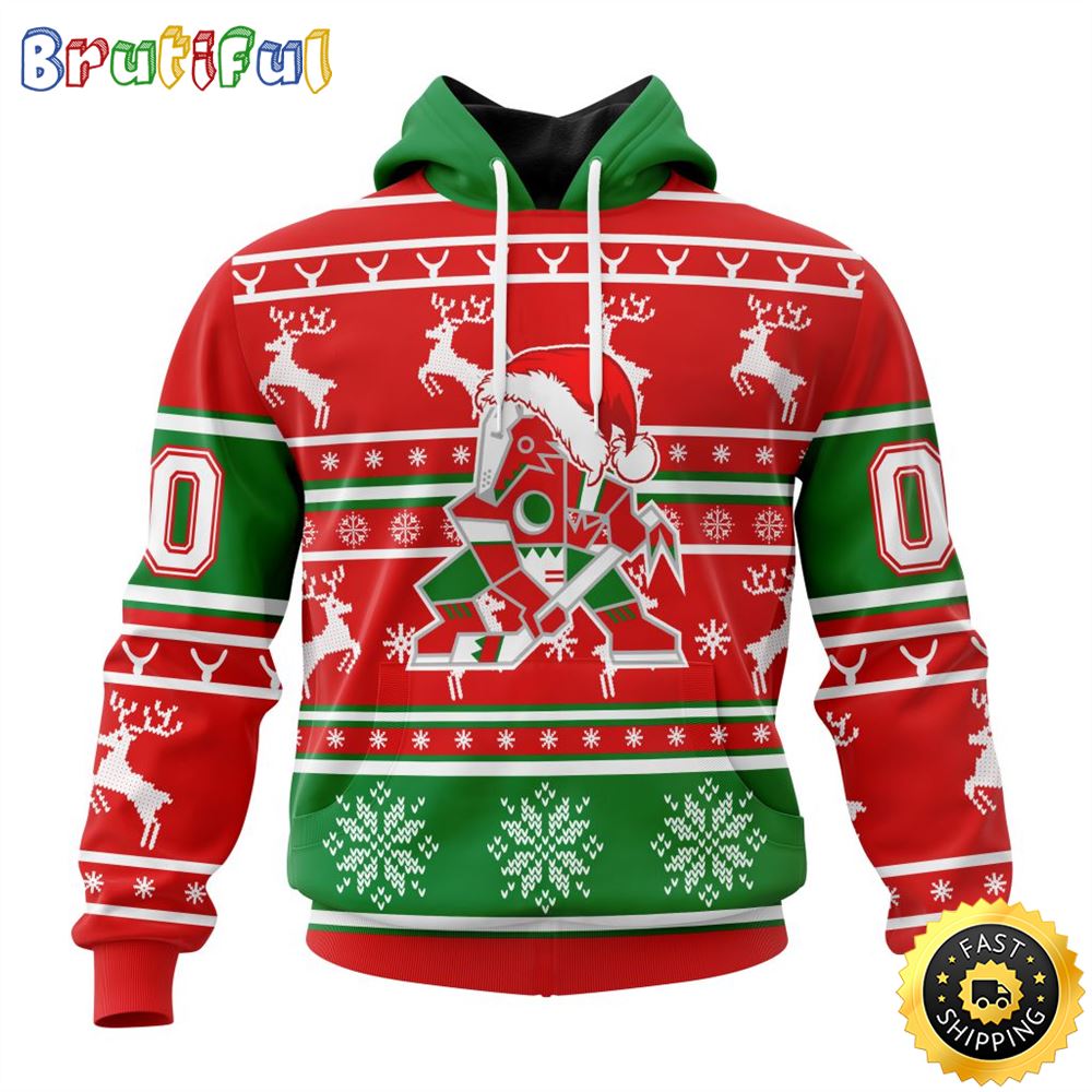 Sportswearmerch Arizona Coyotes NHL Christmas Hoodie For Fan