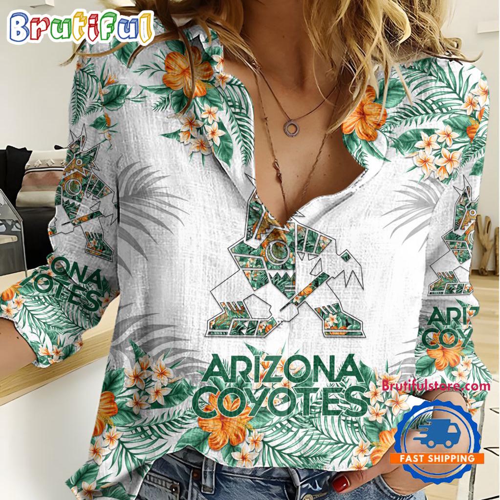 Sportswearmerch Arizona Coyotes NHL Hockey Women's Casual Shirt For Fan