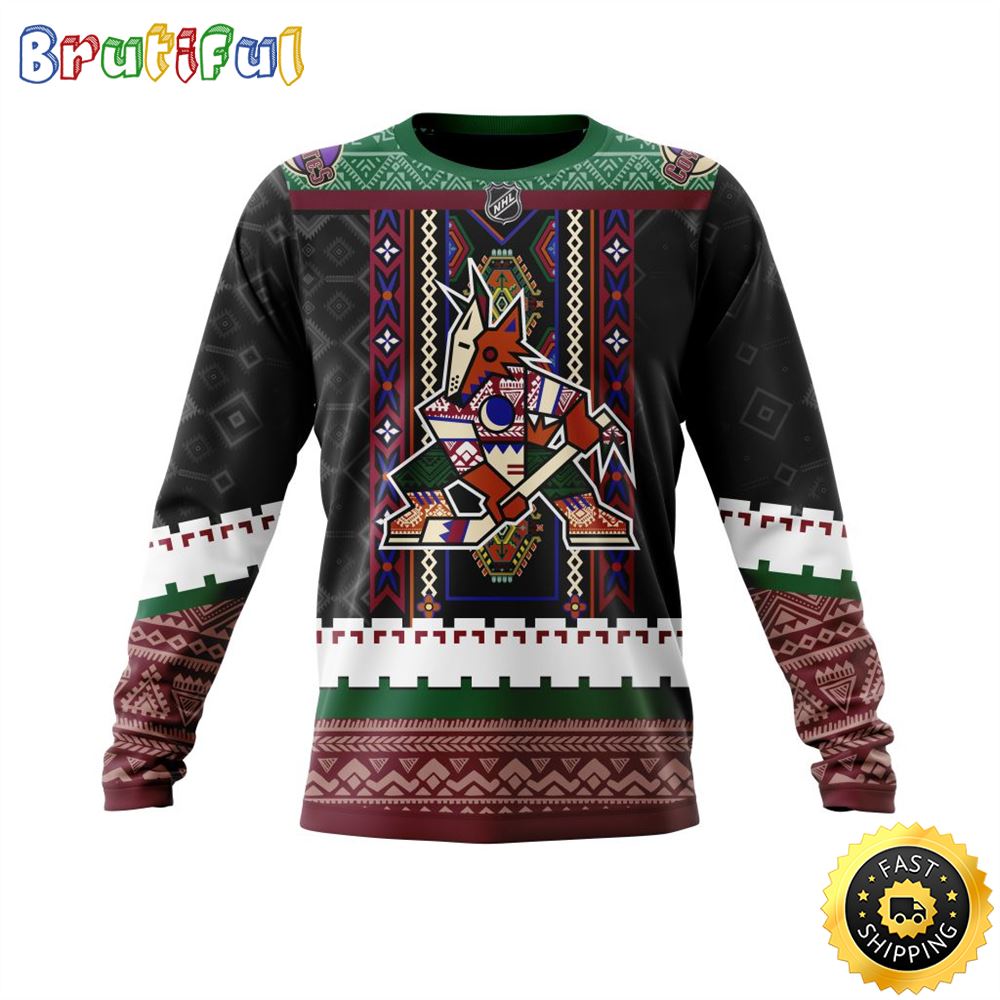 Sportswearmerch Arizona Coyotes NHL Native Concepts Personalized Sweater For Fan