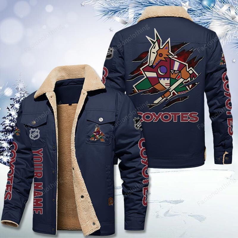 Sportswearmerch Arizona Coyotes NHL Personalized Cotton Jacket For Fan