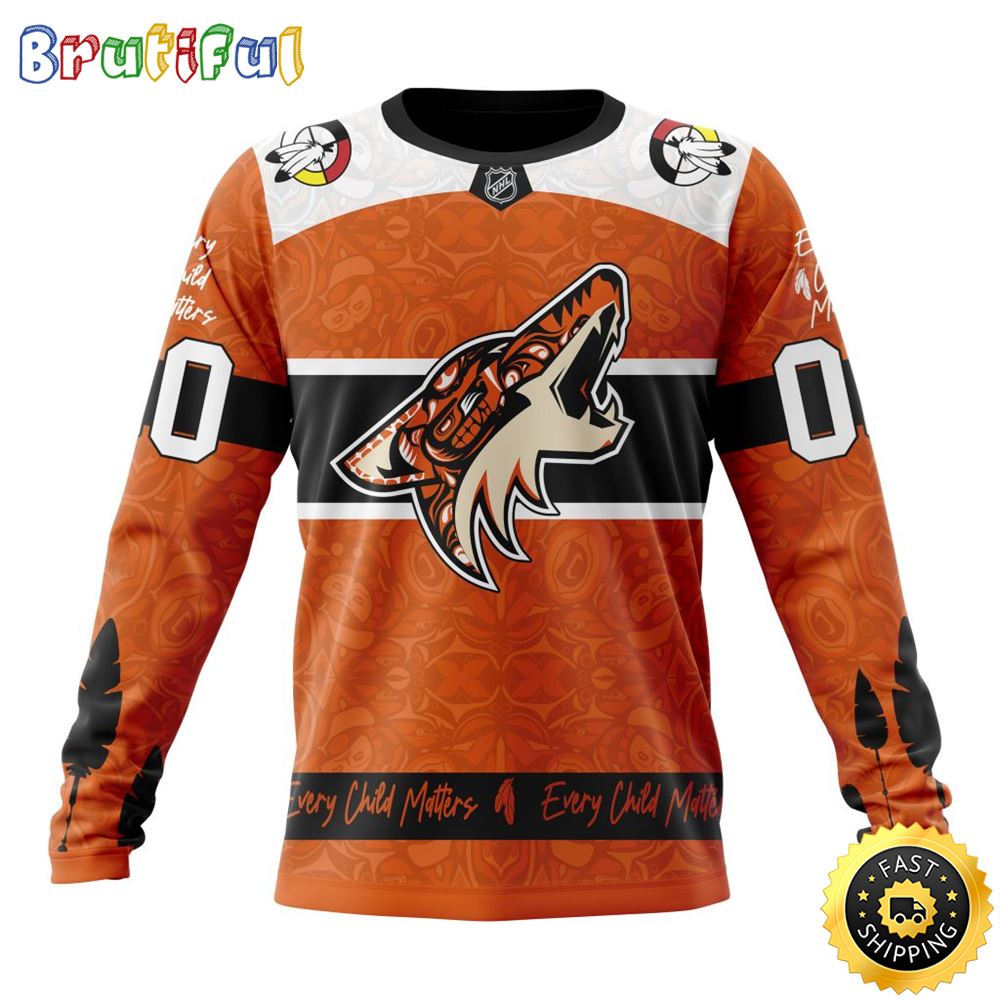 Sportswearmerch Arizona Coyotes NHL Support Child Lives Matter Personalized Sweater For Fan