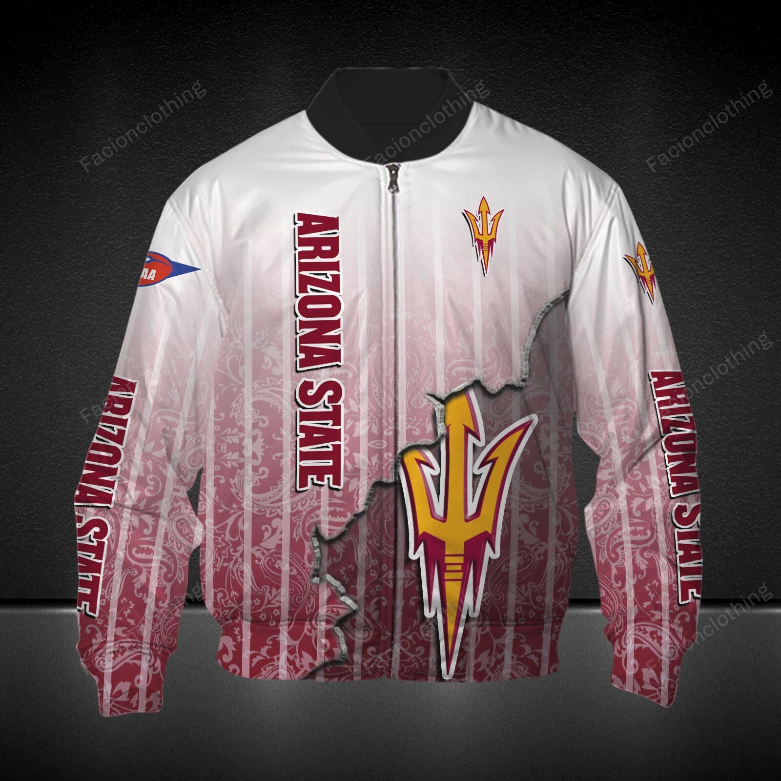Sportswearmerch Arizona State Sun Devils NCAA Football Personalized Bomber Jacket For Fan