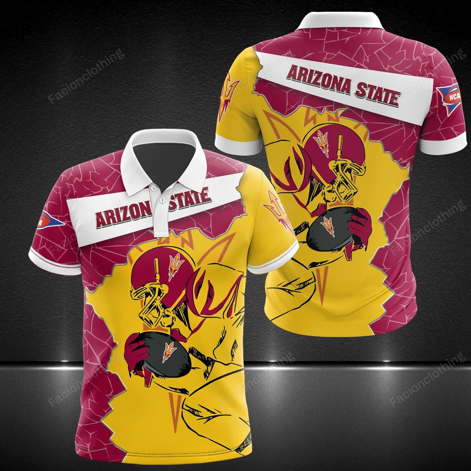 Sportswearmerch Arizona State Sun Devils NCAA football Personalized Polo Shirt For Fan