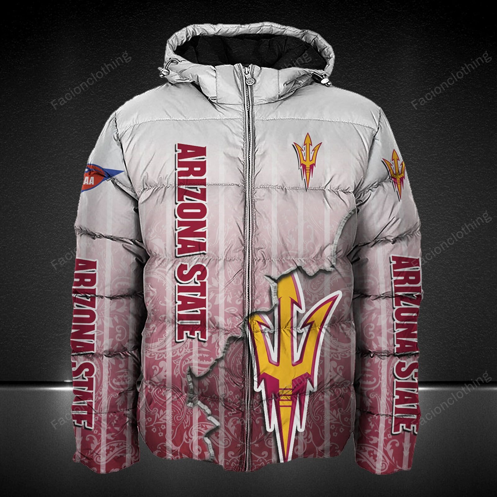 Sportswearmerch Arizona State Sun Devils NCAA Football Personalized Puffer Jacket For Fan