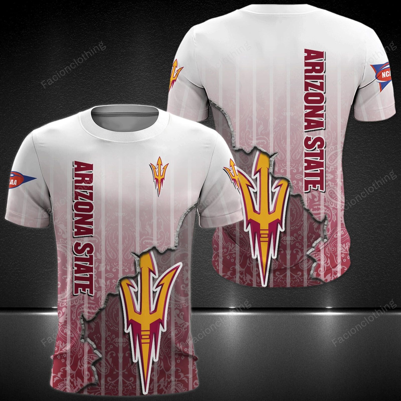 Sportswearmerch Arizona State Sun Devils NCAA Football Personalized T-shirt For Fan