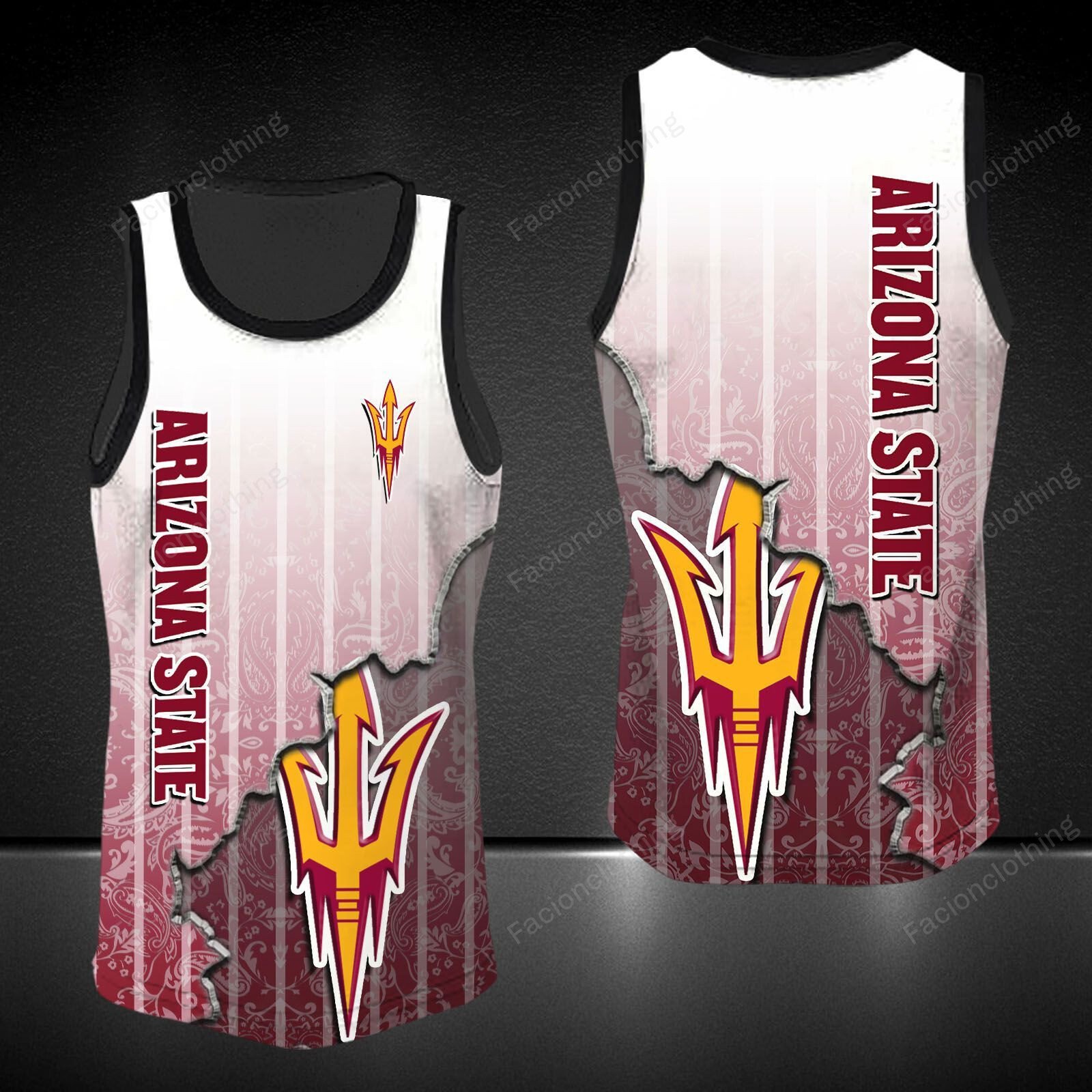 Sportswearmerch Arizona State Sun Devils NCAA Football Personalized Tanktop For Fan