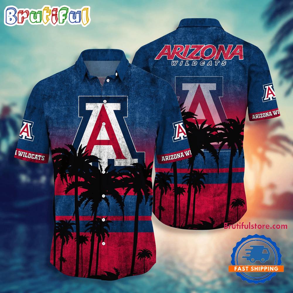 Sportswearmerch Arizona Wildcats NCAA Palm Tree Summer Beach Personalized Hawaiian Shirt For Fan