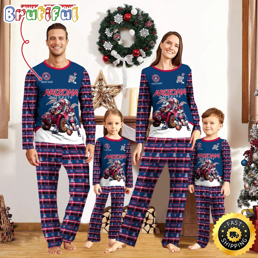 Sportswearmerch Arizona Wildcats NCAA Personalized Pajamas Family For Fan