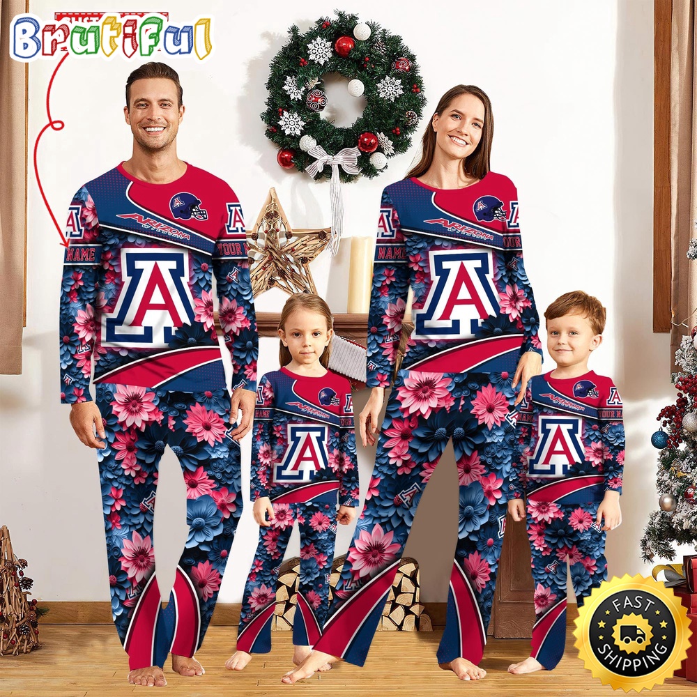 Sportswearmerch Arizona Wildcats NCAA Sport Fans Personalized Pajamas Family For Fan