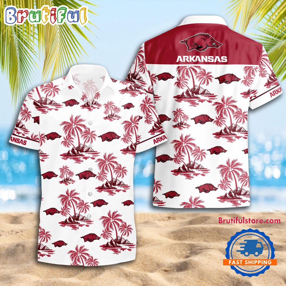 Sportswearmerch Arkansas Razorbacks NCAA Summer Personalized Hawaiian Shirt For Fan