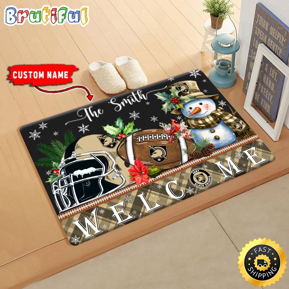 Sportswearmerch Army Black Knights NCAA Christmas Doormat For Fan