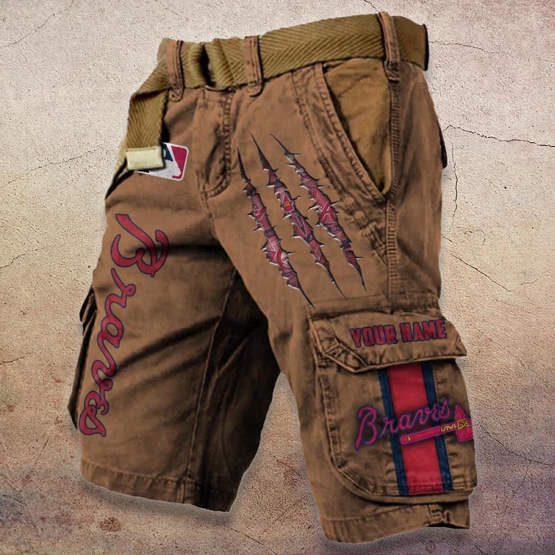 Sportswearmerch Atlanta Braves MLB Denim Short For Fan