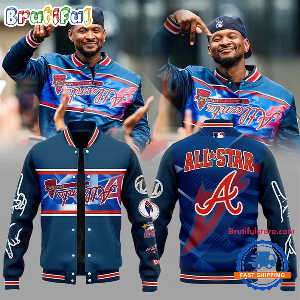 Sportswearmerch Atlanta Braves MLB Peace up A-Town Down Personalized Baseball Jacket For Fan