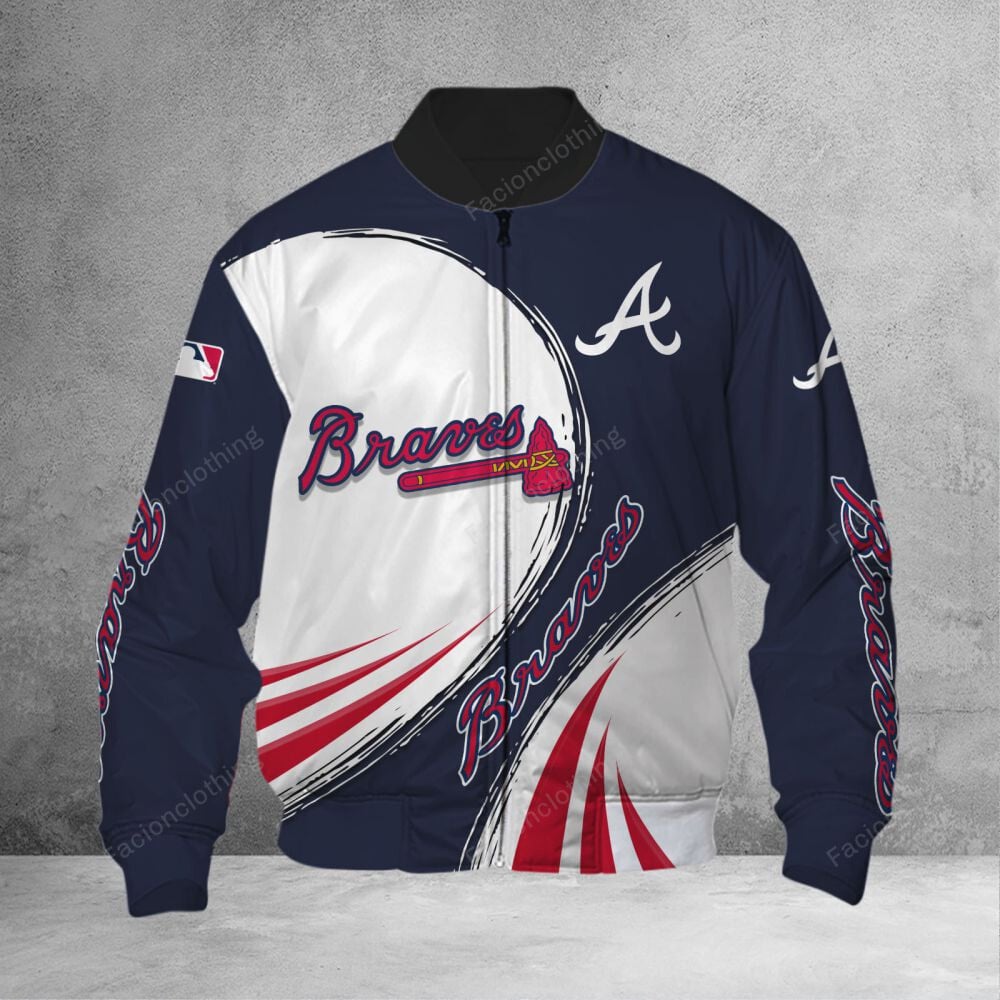 Sportswearmerch Atlanta Braves MLB Personalized Bomber Jacket For Fan