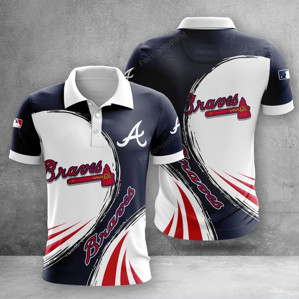 Sportswearmerch Atlanta Braves MLB Personalized Polo Shirt For Fan